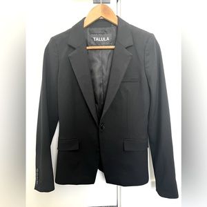 Talula Single Button Blazer from Aritzia, Black, Size 4